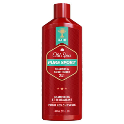 Old Spice Pure Sport 2in1 Shampoo and Conditioner for Men - 13.5 Fl. Oz. - Image 8