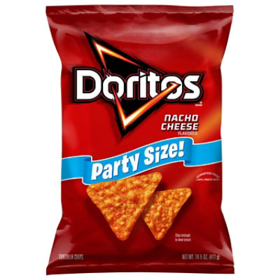 DORITOS Tortilla Chips Nacho Party Size - 14.5 OZ - Image 1