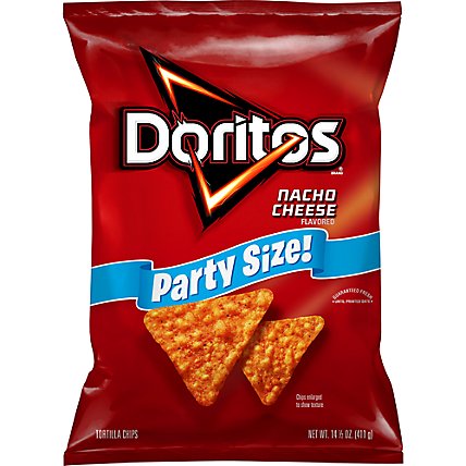 DORITOS Tortilla Chips Nacho Party Size - 14.5 OZ - Image 1