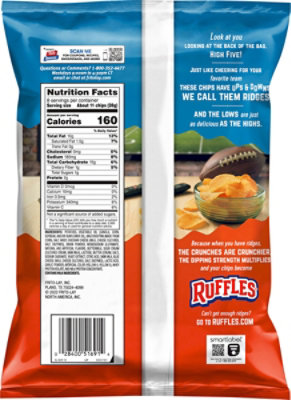 Ruffles Potato Chips Cheddar & Sour Cream - 8 OZ - Image 6