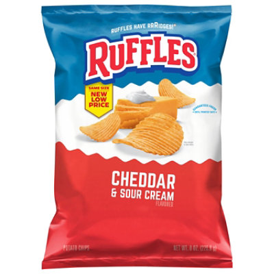 Ruffles Potato Chips Cheddar & Sour Cream - 8 OZ - Image 2