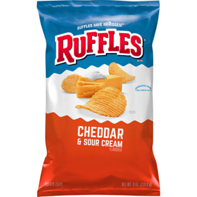 Ruffles Potato Chips Cheddar & Sour Cream - 8 OZ - Image 1