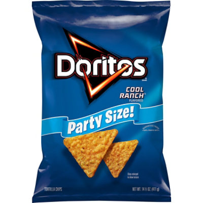 DORITOS Tortilla Chips Cool Ranch Party Size - 14.5 OZ - Image 3