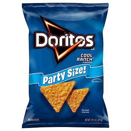 DORITOS Tortilla Chips Cool Ranch Party Size - 14.5 OZ - Image 2
