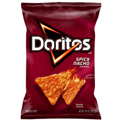 Doritos Tortilla Chips Spicy Nacho - 9.25 OZ - Image 1