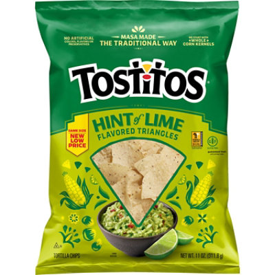Tostitos Tortilla Chips Restaurant Style Hint Of Lime - 11 OZ