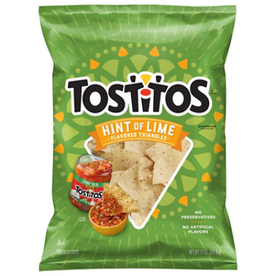 Tostitos Tortilla Chips Restaurant Style Hint Of Lime - 11 OZ