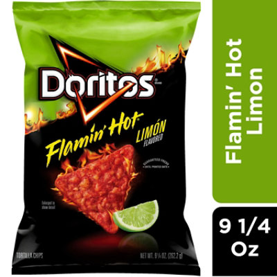 Doritos Tortilla Chips Flamin Hot Limon - 9.25 OZ - Image 2