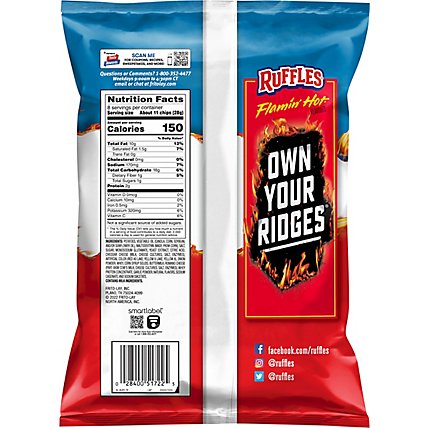 Ruffles Potato Chips Flamin Hot - 8 OZ - Image 6