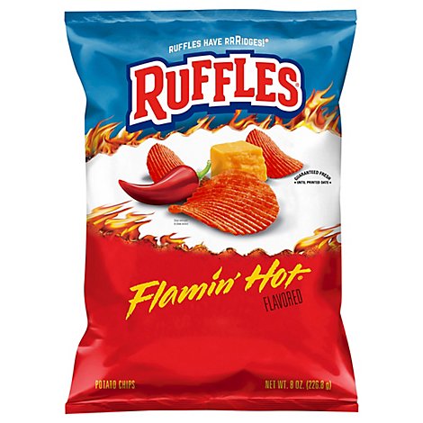 Ruffles Potato Chips Flamin Hot - 8 OZ