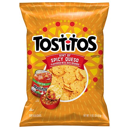 Tostitos Tortilla Chips Hint Of Spicy Queso 11 Ounce - 11 OZ - Image 3