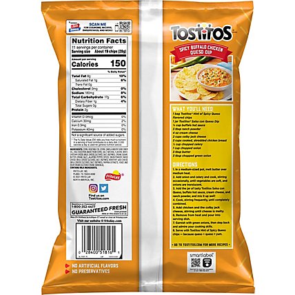 Tostitos Tortilla Chips Hint Of Spicy Queso 11 Ounce - 11 OZ - Image 6