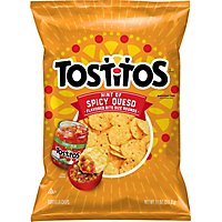 Tostitos Tortilla Chips Hint Of Spicy Queso 11 Ounce - 11 OZ - Image 2
