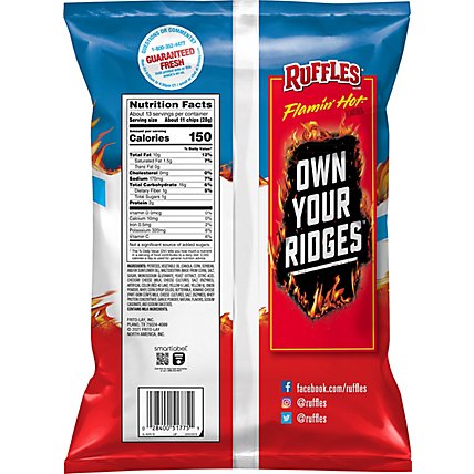 Ruffles Potato Chips Flamin Hot - 12.5 OZ - Image 5