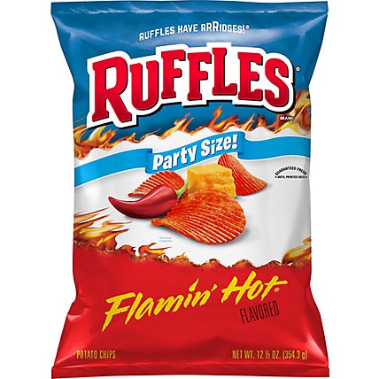 Ruffles Potato Chips Flamin Hot - 12.5 OZ - Image 1