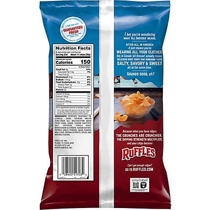 Ruffles Potato Chips All Dressed Flavored - 8 OZ - Image 6