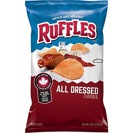 Ruffles Potato Chips All Dressed Flavored - 8 OZ - Image 2