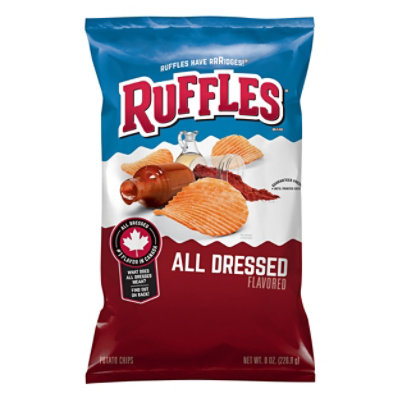 Ruffles Potato Chips All Dressed Flavored - 8 OZ