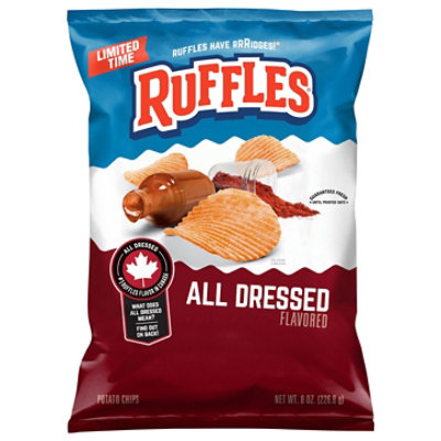 Ruffles Potato Chips All Dressed Flavored - 8 OZ