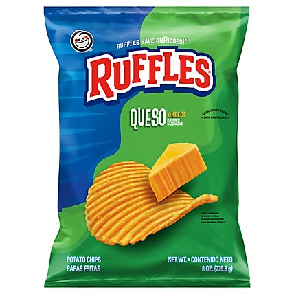 Ruffles Potato Chips Queso 8 Ounce - 8 OZ - Image 3