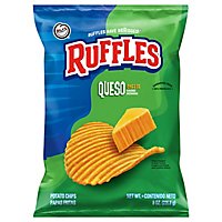 Ruffles Potato Chips Queso 8 Ounce - 8 OZ - Image 2