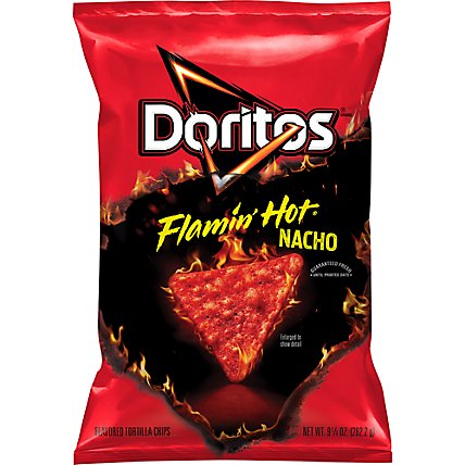 Doritos Tortilla Chips Flamin Hot Nacho - 9.25 OZ - Image 1