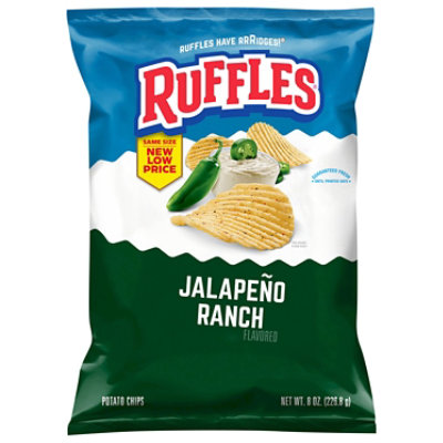 Ruffles Potato Chips Jalapeno Ranch - 8 OZ