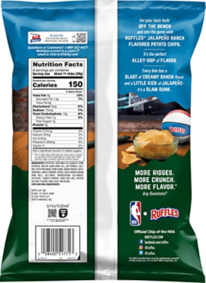 Ruffles Potato Chips Jalapeno Ranch - 8 OZ - Image 6