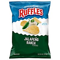 Ruffles Potato Chips Jalapeno Ranch - 8 OZ - Image 1