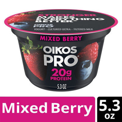 Oikos Pro Mixed Berry Yogurt-Cultured Ultra-Filtered Milk - 5.3 Oz - Image 1