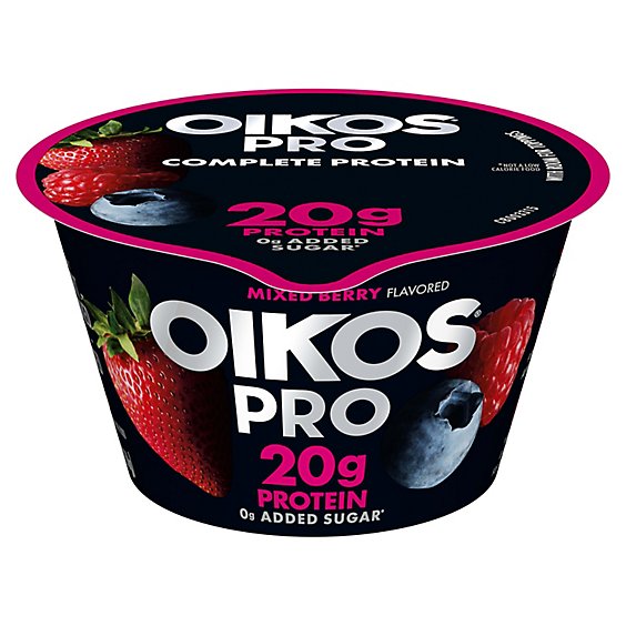 Oikos Pro Mixed Berry Cultured Ultra Filtered Milk Yogurt - 5.3 Oz