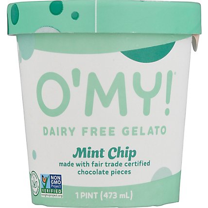 Omy Dairy Free Gelato Mint Chip - 1 PT - Image 2