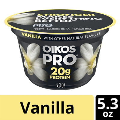 Oikos Pro Vanilla Yogurt-Cultured Ultra-Filtered Milk - 5.3 Oz - Image 1