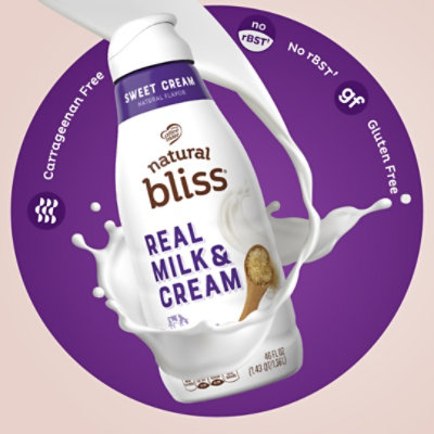 Nestle Coffee-mate Natural Bliss Sweet Cream Flavor Liquid Coffee Creamer - 46 FZ - Image 4