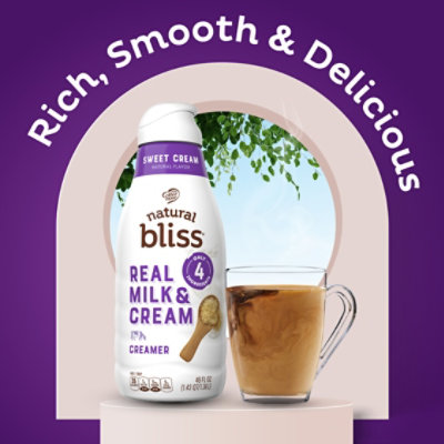 Nestle Coffee-mate Natural Bliss Sweet Cream Flavor Liquid Coffee Creamer - 46 FZ - Image 3