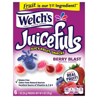 Welchs Juicefuls Berry Blast 6 Count - 6 Oz