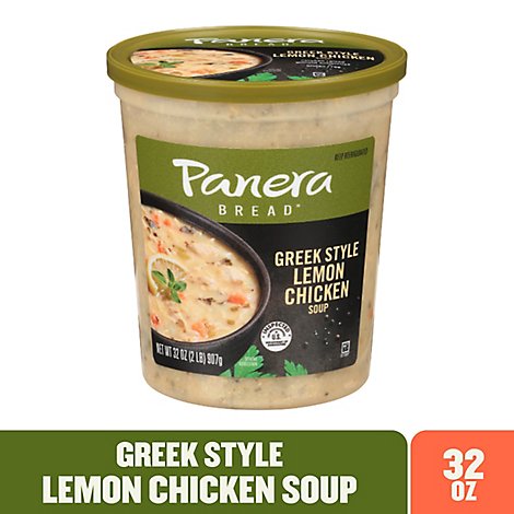 Panera Greek Style Lemon Chicken Soup - 32 OZ