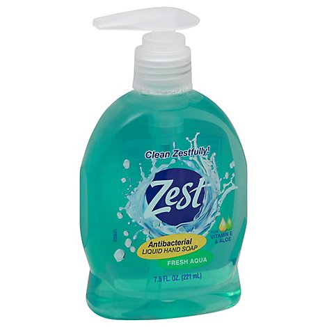 Zest Liquid Hand Soap Aqua - 7.5 FZ
