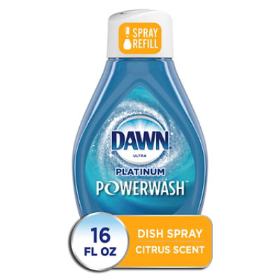 Dawn Platinum Citrus Scent Powerwash Dish Spray Dish Soap Refill 16