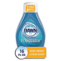 Dawn Platinum Citrus Scent Powerwash Dish Spray Dish Soap Refill - 16 Oz - Image 1