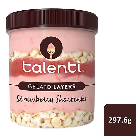 Talenti Strawberry Shortcake Gelato Layers - 297.6 Grams