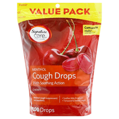 Signature Select/Care Cough Drops Menthol Cherry - 200 CT - Image 4