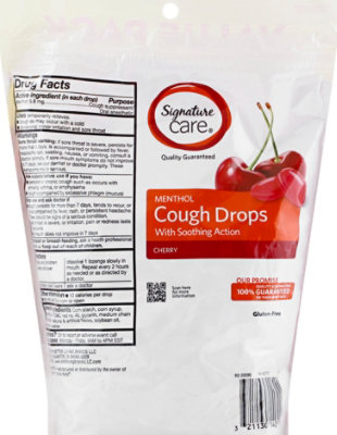 Signature Select/Care Cough Drops Menthol Cherry - 200 CT - Image 6