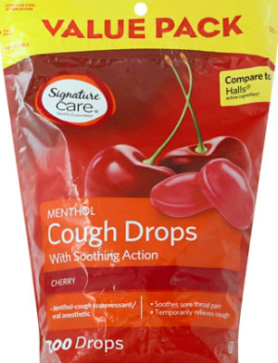 Signature Select/Care Cough Drops Menthol Cherry - 200 CT - Image 2