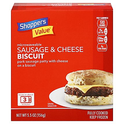 Shoppers Value Sausage Cheese Biscuit - 5.50  OZ - Image 3