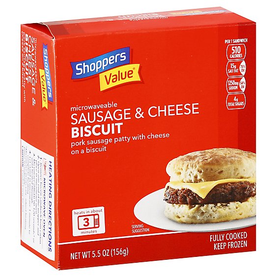 Shoppers Value Sausage Cheese Biscuit - 5.50  OZ