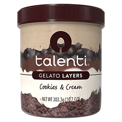 Talenti Cookies and Cream Gelato Layers - 303.3 Grams - Image 2