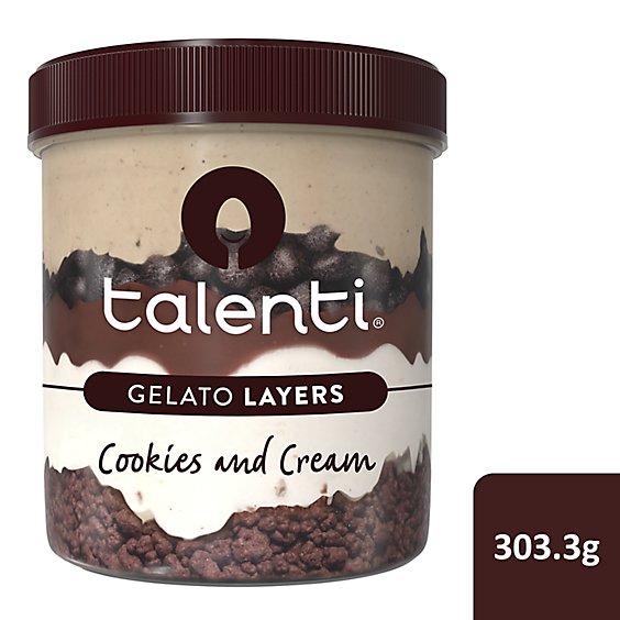 Talenti Cookies and Cream Gelato Layers - 303.3 Grams