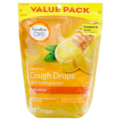 Signature Select/Care Cough Drops Menthol Honey Lemon - 200 CT - Image 4