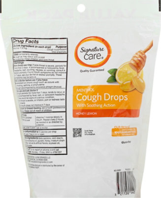 Signature Select/Care Cough Drops Menthol Honey Lemon - 200 CT - Image 6